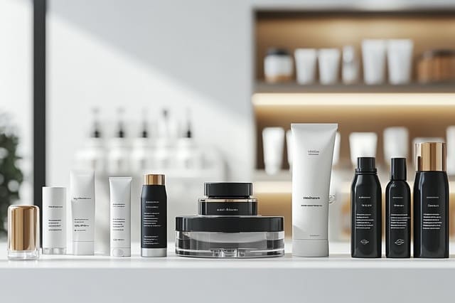 Premium Naturkosmetik elegant präsentiert