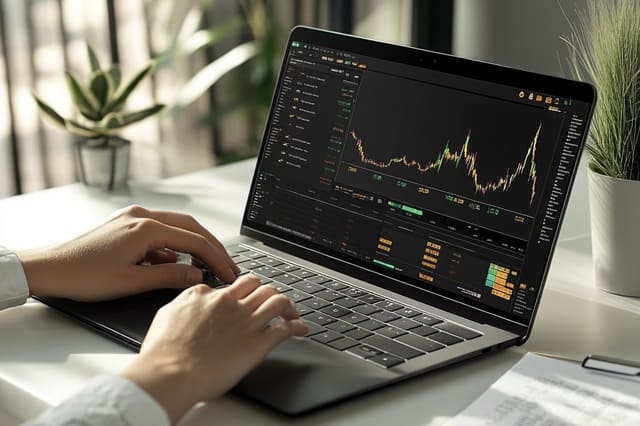 Preisverlauf am Laptop analysieren
